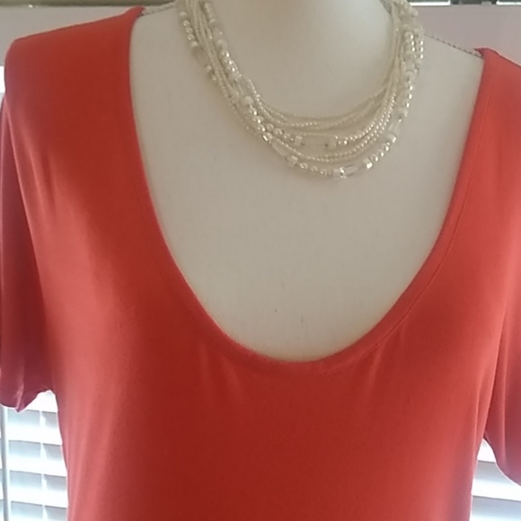 Armani Exchange Dresses & Skirts - Armani Exchange plunging scoop neck, t-shirt dress